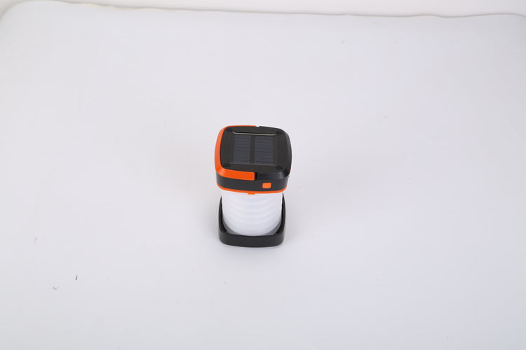 Solar Camping Lantern LED Collapsible Tent Lamp USB Rechargeable Portable Emergency Camping Light For Hiking Fishing Outdoor