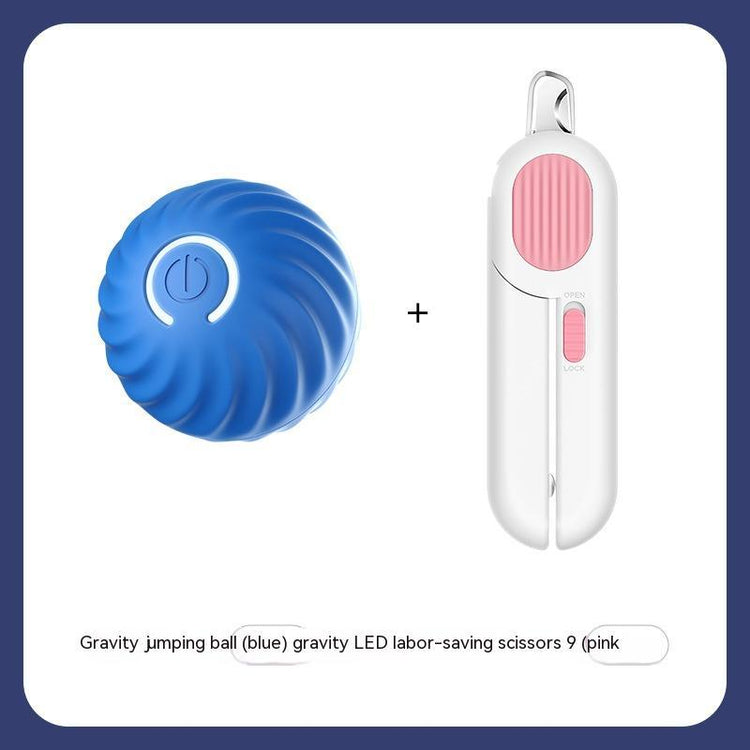 Pet Dog Rubber Ball Toys For Dogs Resistance To Bite Dog Chew Toys Puppy Pets Dogs Training Products Blue Ball Pink Scissors