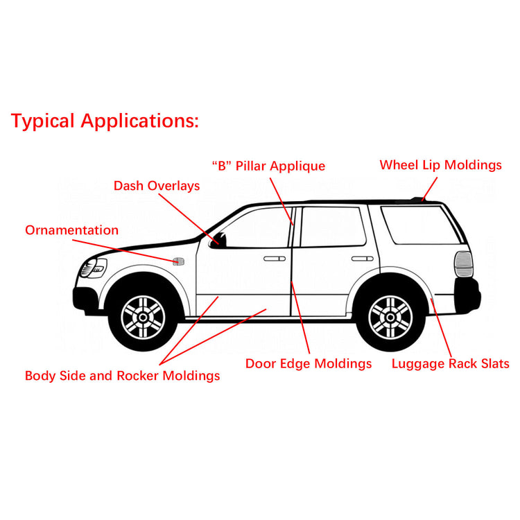 4 Rolls Car Double Sided Tapes Heavy Duty Double Sided Foam Tapes Strong Mounting Adhesive Tapes For Cars Truck Automotive 9.8FT Per Roll