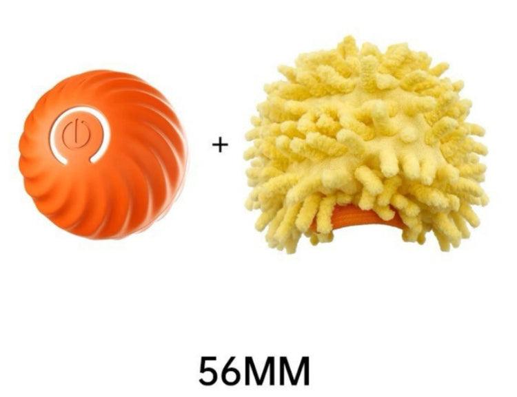Pet Dog Rubber Ball Toys For Dogs Resistance To Bite Dog Chew Toys Puppy Pets Dogs Training Products Orange sea urchin sleeve 56cm