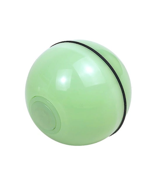 LED Laser Electronic Rolling Pet Funny Cat Toy Ball USB Green