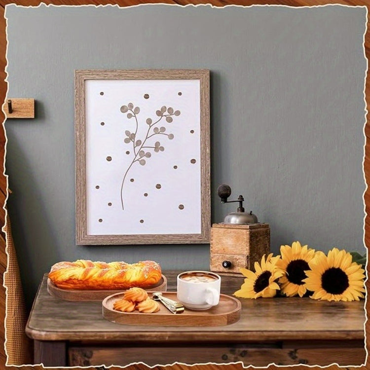 2pcs LDQ Elegant Wooden Serving Tray - Japanese Style, Space-saving Design, Perfect For Home Decor And Kitchen Accessories - Prohibited For Sale On The Temu Platform
