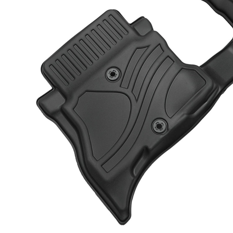 MKR Non-Slip Durable TPE ECO Car Floor Mat Compatible With Jeep Wrangler JL 4xe Not For 2 Door And JL Unlimited Models 2021-2024 3 PCS