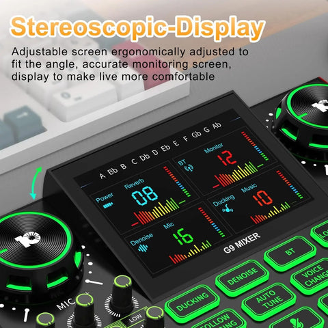 Tenlamp G9-BM800 Sound Card Set, The Best Choice For Freelance Creators, For Live Streaming, Singing, And Video Producers