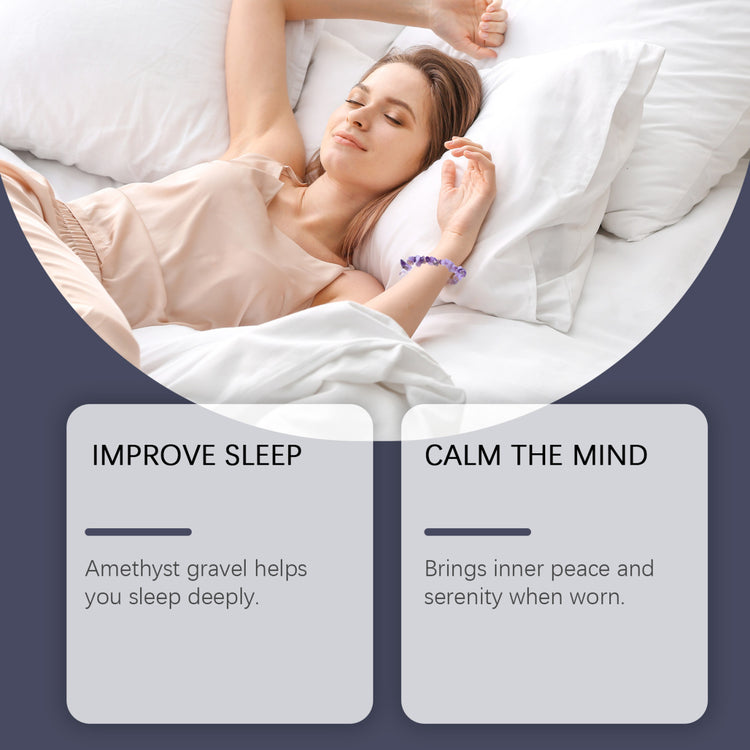 Hoexe Decorative Bracelet Everyday Statement Fashion Versatile Nighttime Simple Portable Decorative Amethyst Bracelet