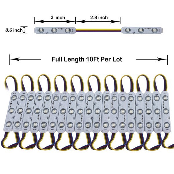 Lens Module With 3 Lights, Each Consisting Of 20 Individual 3LED Modules ,not Shipped On Weekends