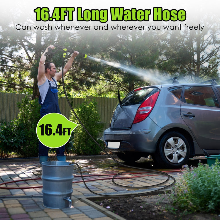 1Set Cordless Pressure Washer Portable Electric Power Washer High Pressure Water Sprayer 435PSI Car Washer Cleaner With 6 In 1 Nozzle Foam Bottle Filter 15000mAh 21V Battery And Charger