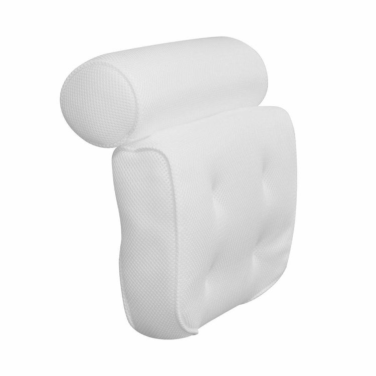 Mesh Bath Pillow Spa Breathable Bathtub Cushion Neck Back Support Tub Suction