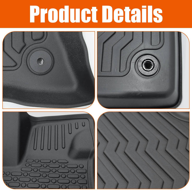 Car Floor Mats TPE Rubber For 21-22 Ford Bronco Sport & 22-23 Maverick