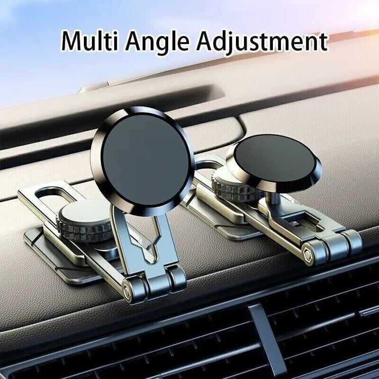 Universal 360 Degrees Rotation Magnetic Car Dashboard Cell Phone Holder Foldable Mount