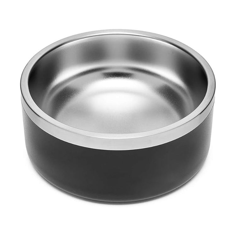 Dog Bowl, Stainless Steel Dog Food And Water Bowl With Non Slip Quiet Bottom, Easy To Clean, Dishwasher Safe, 42oz