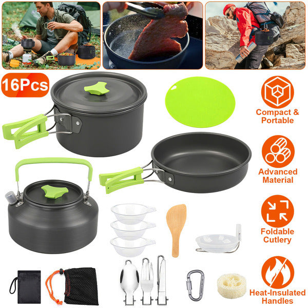 16 Camping Cookware Sets
