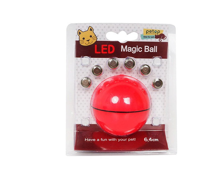 LED Laser Electronic Rolling Pet Funny Cat Toy Ball gules