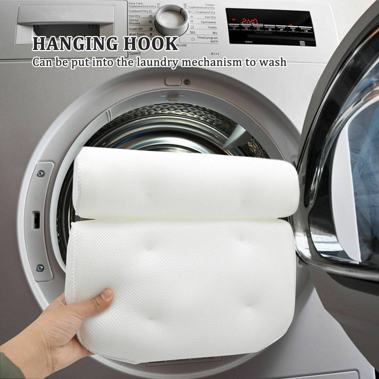 Mesh Bath Pillow Spa Breathable Bathtub Cushion Neck Back Support Tub Suction