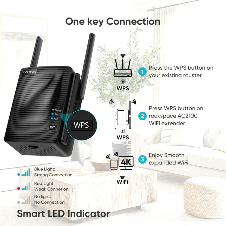 WiFi Extender Home WiFi Booster Dual-band Wireless Extension Supports Multiple Devices