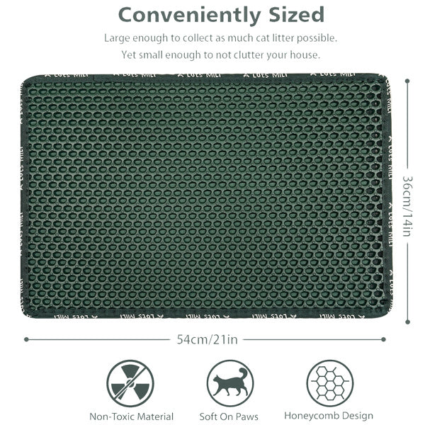 Double Layer Rice Shaped Cat Litter Pad