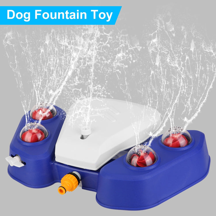 Blue-Yellow Color Options -- 1Pc Dog Water Fountain Multifunctional Automatic Pet Water Dispenser Outdoor Step-on Activated Sprinkler For Drinking Shower Fun