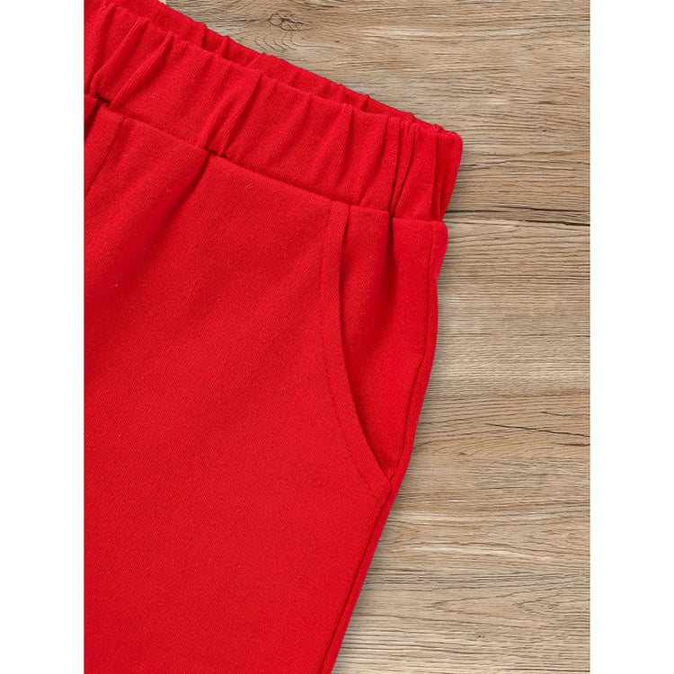 Infant Baby Boy 4th Of July Outfit Set USA Letter Print Color Block T-Shirt & Shorts For Independence Day Celebration