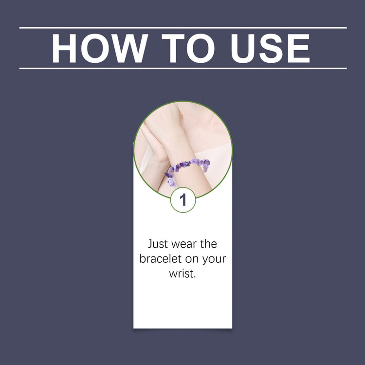 Hoexe Decorative Bracelet Everyday Statement Fashion Versatile Nighttime Simple Portable Decorative Amethyst Bracelet