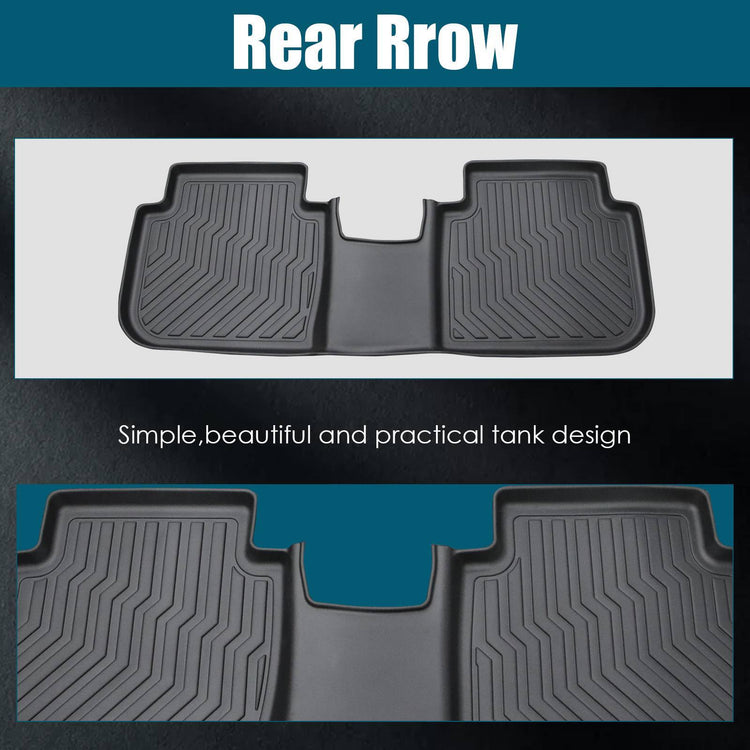 Car Floor Mats For 2023 CRV Hybrid Black All-Weather TPE Rubber Car Mats