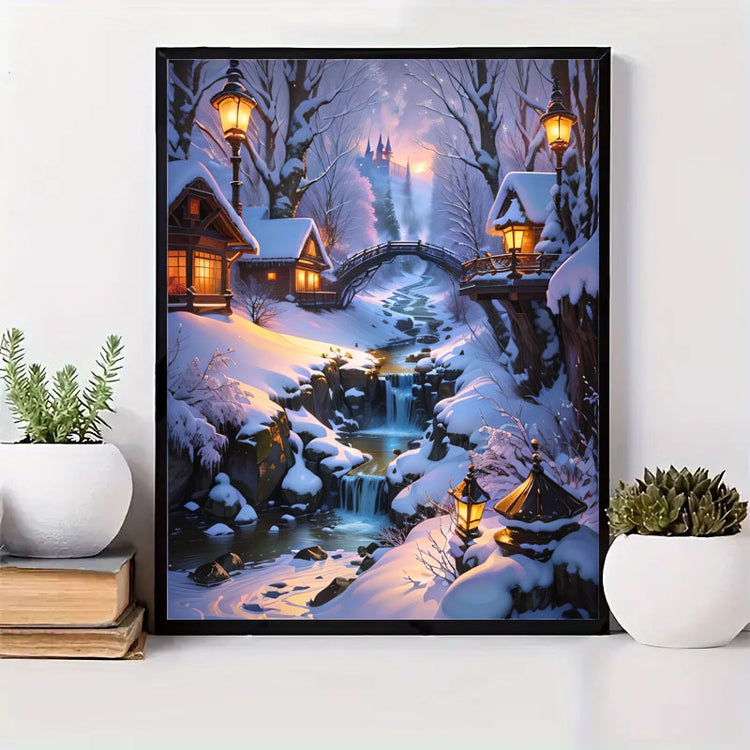 5DDIY Diamond Painting Set Full Diamond Round Water Diamond Art