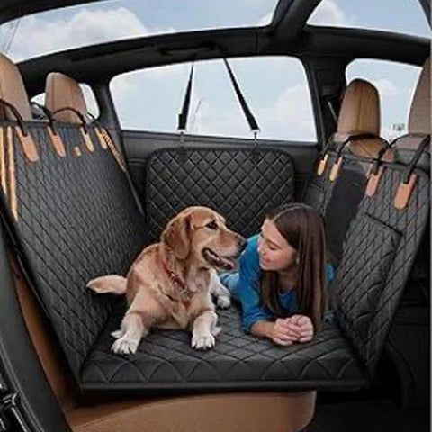Made4Pets Pet Dog Car Back Seat Cover Back Seat Extension Pad Can Bear 400 Pounds Waterproof And Non-slip Dog Car Hammock Eight-layer Hard Bottom With PE Foam Easy To Install And Clean