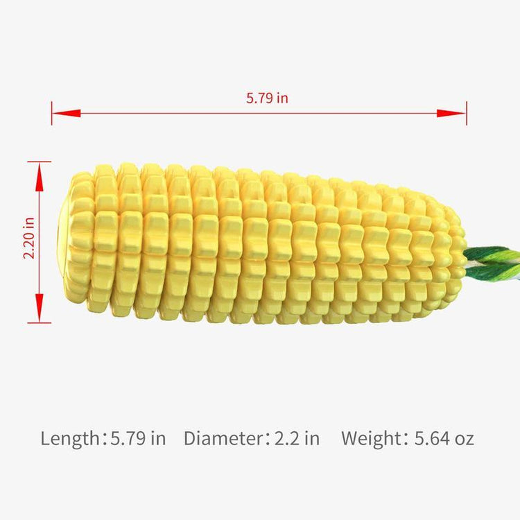 PROKEl Dog Chew Toys Corn Stick Toy For Smal MediumLarge Breed 5.8 Squeak Corn Stick Ropetoy