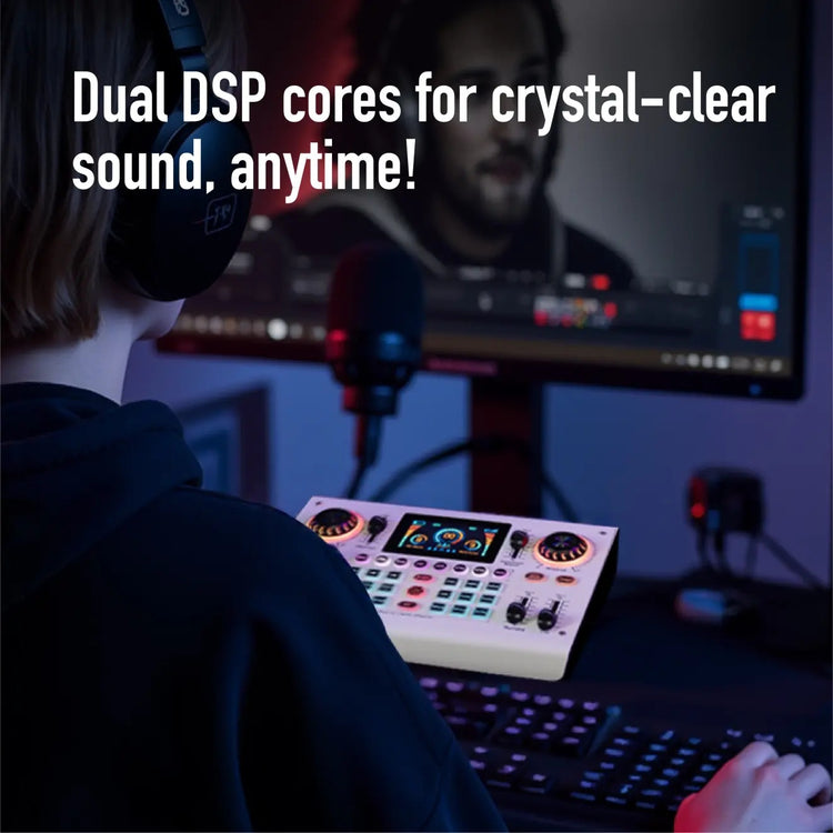 C100PRO Lightweight And Portable Digital Sound Card, Real-time Voice Changer, Intelligent Noise Reduction, And Instrument Reverberation