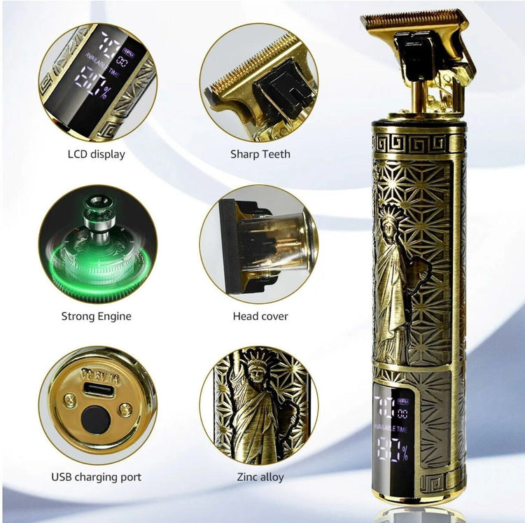 Beard Trimmer Hair Clippers Cordless Hair Cutting Kit Barber Shaving Machine For Men USB Rechargeable 1 PCS