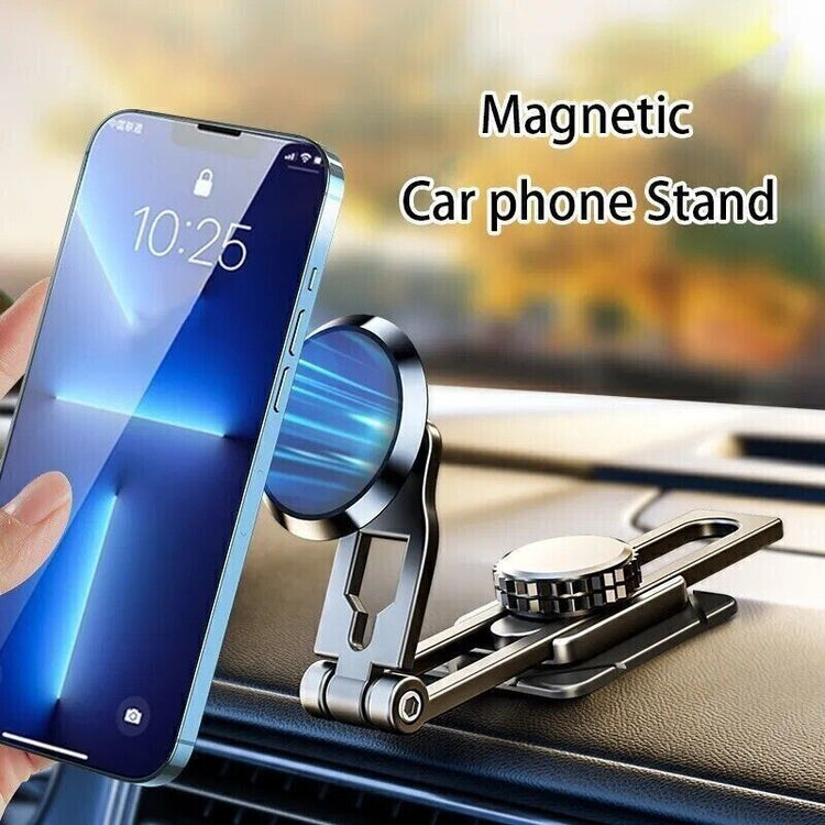 Universal 360 Degrees Rotation Magnetic Car Dashboard Cell Phone Holder Foldable Mount