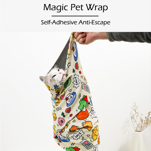 Magical Cloth, Self-Adhesive Cat Grooming Wrap