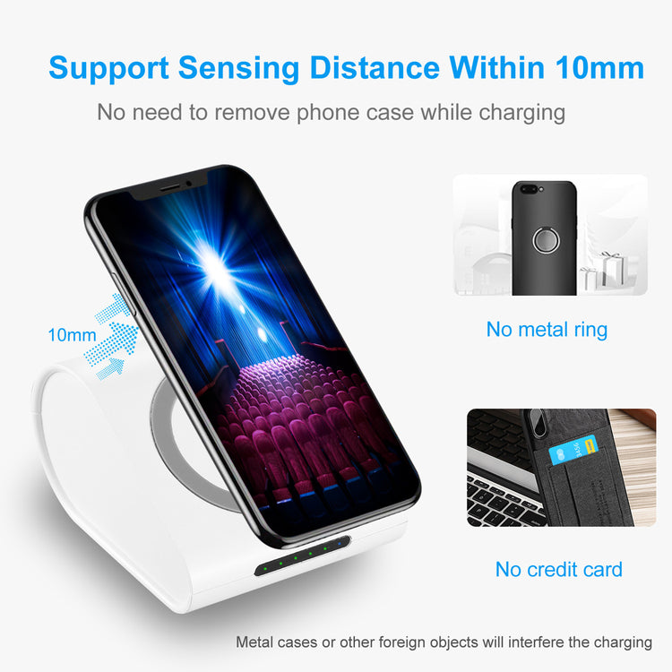 1Pc 10400mAh Qi Wireless Charging Power Bank For IOS Phone XS MAX XR Galaxy S10 S9 Note 9