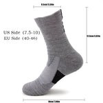4 Pairs Compression Running Socks For Men Crew Athletic Hiking Wicking Anti Blister Cushioned Anti-odor And Breathable For Running Hiking Cycling Fitness
