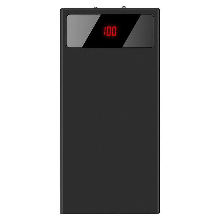 1Pc 20000mAh Power Bank Ultra-thin Phone Charger Dual USB Port Flashlight Battery Remain Display