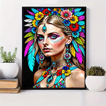 5DDIY Diamond Painting Set  Full Diamond Round Water Diamond Art