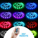 4x50CM USB 5V RGB LED Strip  Background Light  Remote Kit For TV Computer Lamp