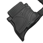 MKR Non-Slip Durable TPE ECO Car Floor Mat Compatible With Jeep Wrangler JL 4xe Not For 2 Door And JL Unlimited Models 2021-2024 3 PCS