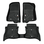MKR Non-Slip Durable TPE ECO Car Floor Mat Compatible With Jeep Wrangler JL 4xe Not For 2 Door And JL Unlimited Models 2021-2024 3 PCS