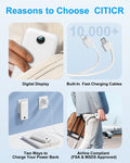 With AC Socket For Fast Charging, It Comes With A Dual-wire Digital Display Power Bank