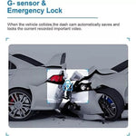2.4 Inch Full HD 1080P Dash Cam, Car DVR Front Or Rear Camera Night Vision G Sensor