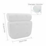 Mesh Bath Pillow Spa Breathable Bathtub Cushion Neck Back Support Tub Suction