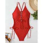 European And American Sexy Backless Siamese Bikini Swimsuit