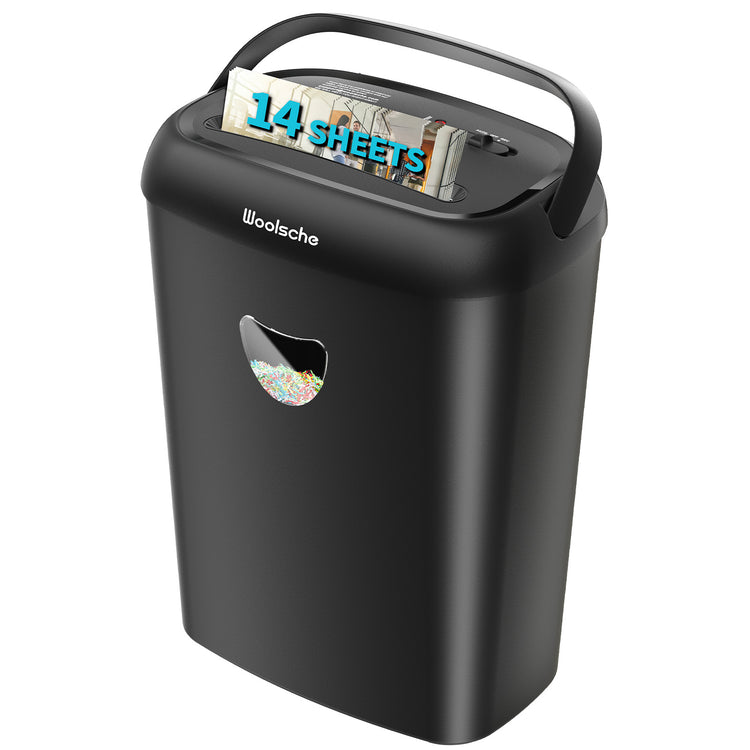 Paper Shredder, 14-Sheet Cross-Cut, 6.6 Gallon Wastebasket, P-4 Security Level, 3 Modes Design - Jam-Proof Heavy-Duty Shredder For Home And Office, FBA Shipping