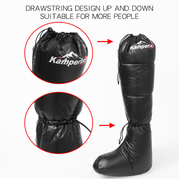 Camping Down Socks Kamperbox Sleeping Bag Down Boots - Prohibited Sales Platform - Temu