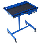 Adjustable Tear Down Work Table With Drawer For Garages, Repair Shops, And DIY, Portable, 4  2.5 Swivel Casters, 220 Pound Capacity, Rubber Corners, Heavy Duty Steel,
