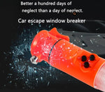Red&Yellow Multi-functional Car Safety Hammer With Flashlight