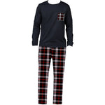 Ice Silk Long Sleeve Long Pants Men's Pajama Set