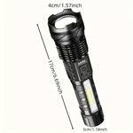 Two Pieces Of A76 Flashlights Can Handle All Situations Of Outdoor Exploration And Emergency Lighting. They Are A Must-have For Every Family