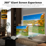 4K True 1080P High-definition Projector C55 White US