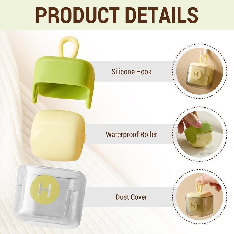 Buy One Get One Free Mini Reusable Washable Hair Remover Strong Sticky Hair Sticking Clothing Pet Furniture Cleaning Durable Plastic Material Small And Easy To Operate